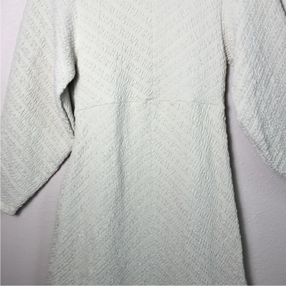 New FREE PEOPLE Gabby Seamless Long Sleeve Midi Dress Wet Plaster Quilted M/L‎